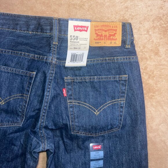 New Levi Strauss 550 Boy 9 Husk 29x25 Adjustable Waistband Relaxed Fit Jeans (Q) - Picture 9 of 10